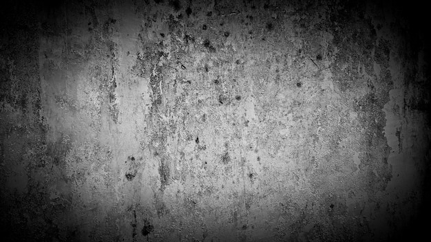 Grunge fond de vieux mur noir et blanc