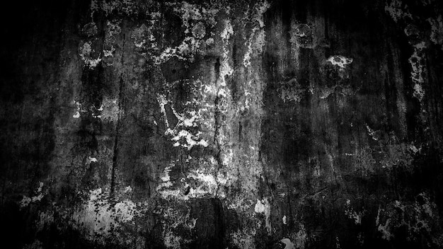 Grunge fond de vieux mur noir et blanc