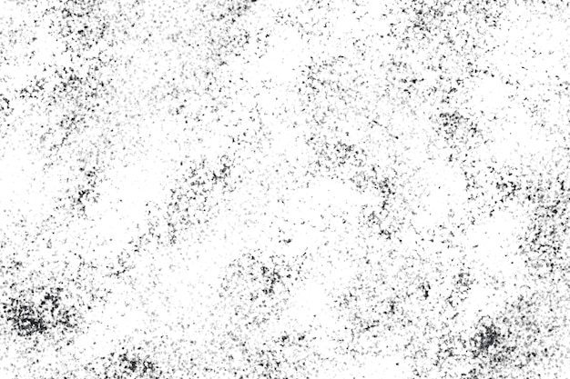 Grunge noir et blanc Texture de superposition de détresse Poussière de surface abstraite et mur sale rugueux