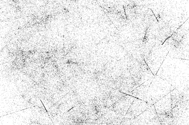 Grunge noir et blanc Texture de superposition de détresse Poussière de surface abstraite et mur sale rugueux