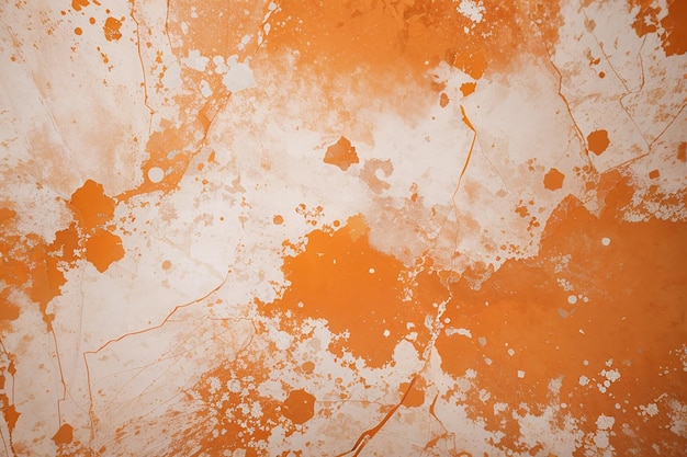 Grunge orange sur un fond de texture blanche