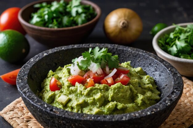 Photo guacamole frais fait maison