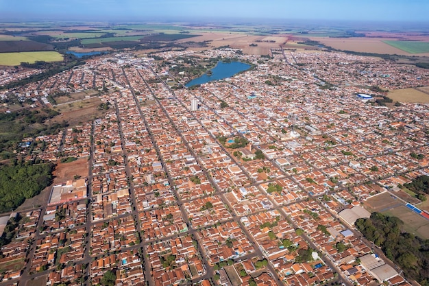 Guaira Sao PauloBrazil Vers août 2022 Vue aérienne de la ville de Guaira dans l'état de Sao Paulo