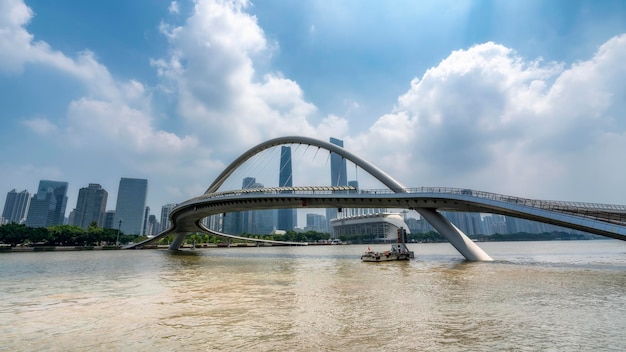 Guangzhou Pearl River Haixin Bridge gros plan