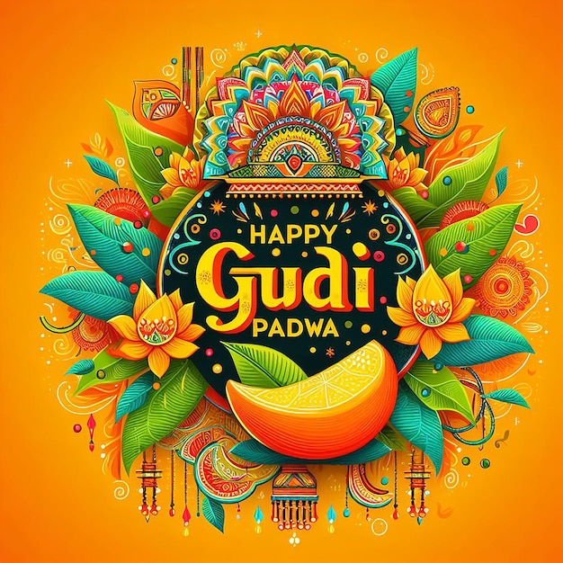 Gudi padwa Image photo de fond générée par l'IA