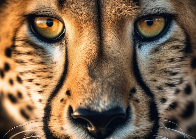 Le guépard ou Acinonyx jubatus