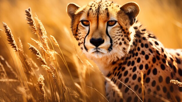 Le guépard dans le parc national Moremi du delta de l'Okavango au Botswana