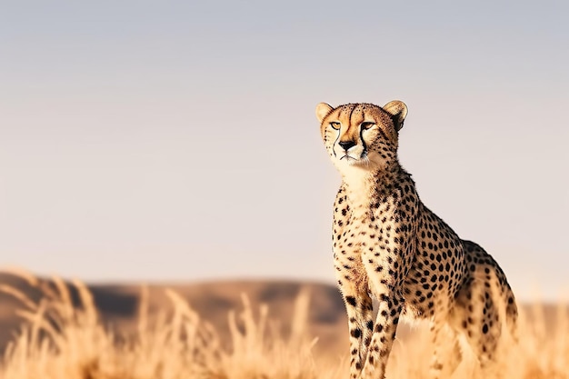 guépard dans la savane africaine