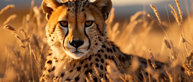 Le guépard dans son habitat naturel