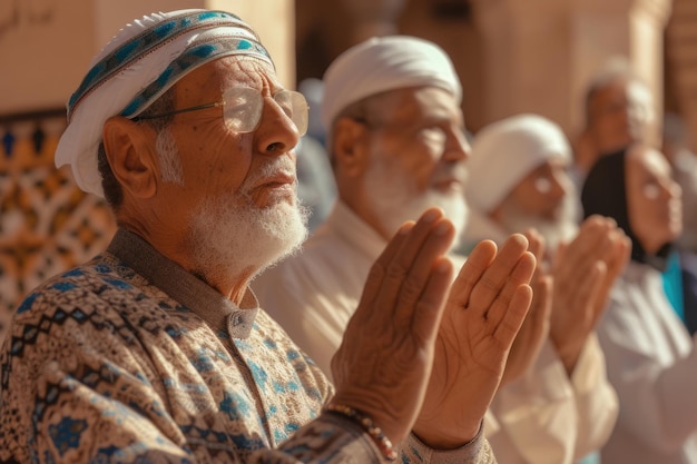 Guerrara Ghardaia Algérie Les gens de Mzab prient la prière de l'Aïd