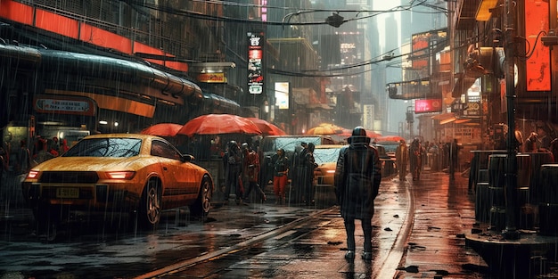 La guerre dans le monde cyberpunk