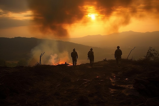 Guerre intense et destruction en Israël vue aérienne du conflit de bataille et de la lutte pour la survie