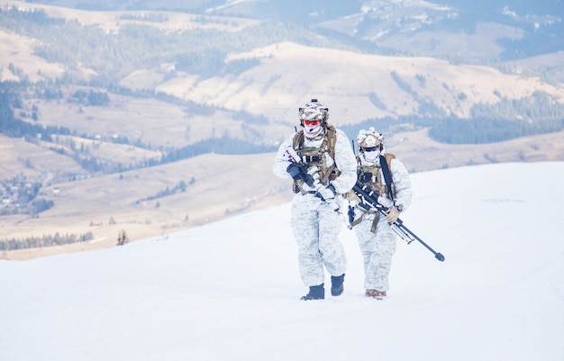 Guerre des montagnes arctiques d&#39;hiver