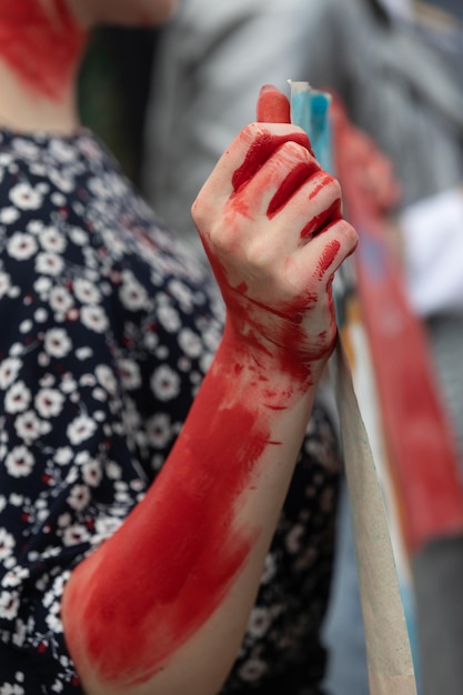 Guerre en Ukraine Rassemblement sur la place de l'Indépendance à Kiev