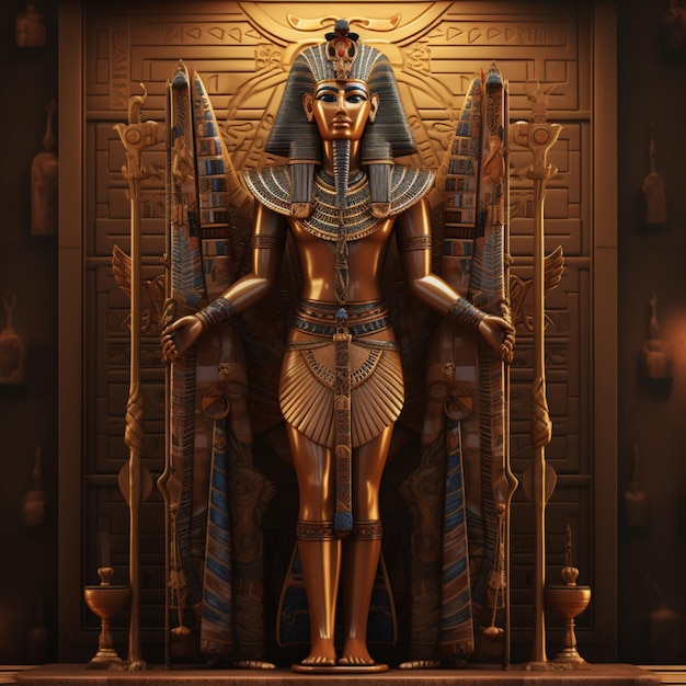 guerrier égyptien ou illustration de pharaon