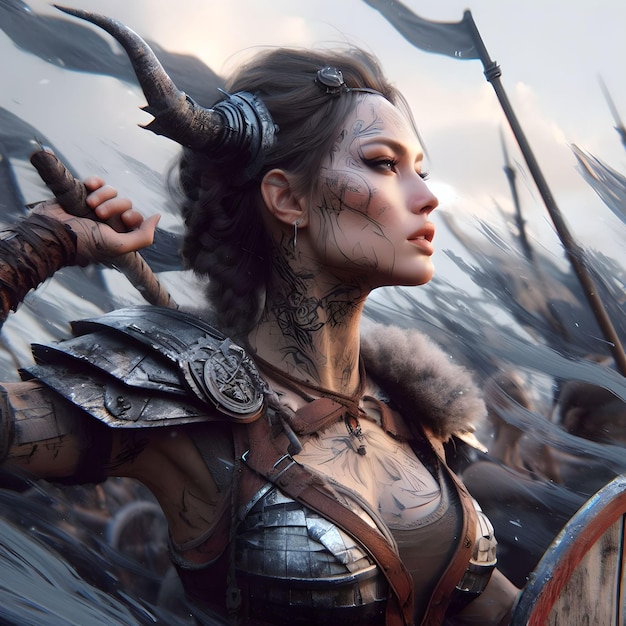 Une guerrière viking