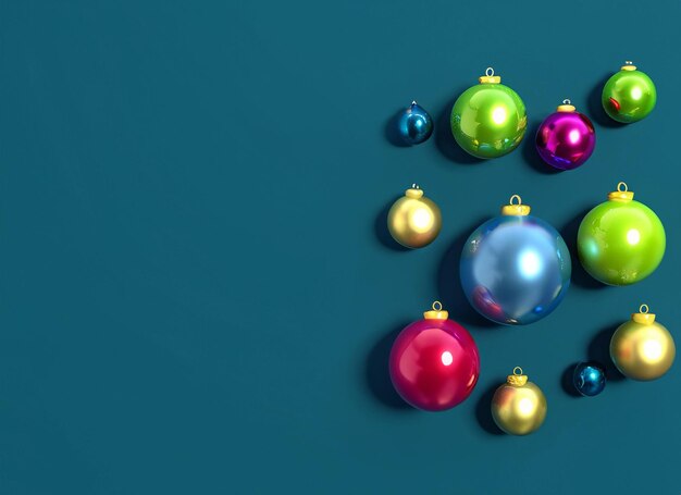 Guirlande de Noël 3D bleue