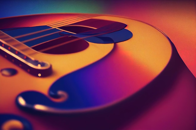 guitare closeup