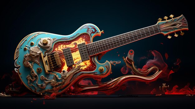 Guitare éclatée par Nychos de haute qualité