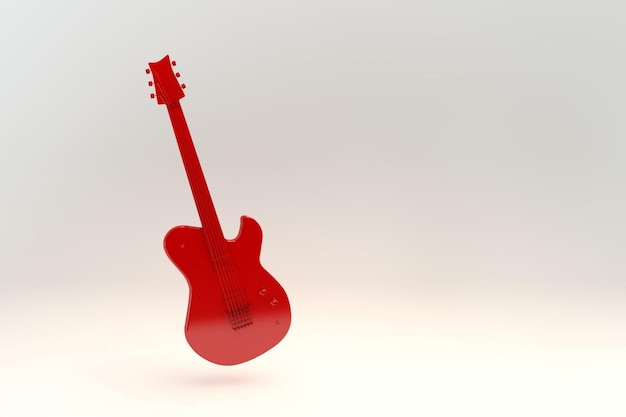 Photo guitare électrique rouge