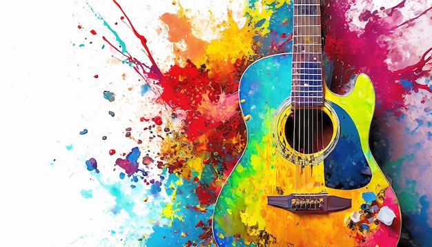 Une guitare vibrante