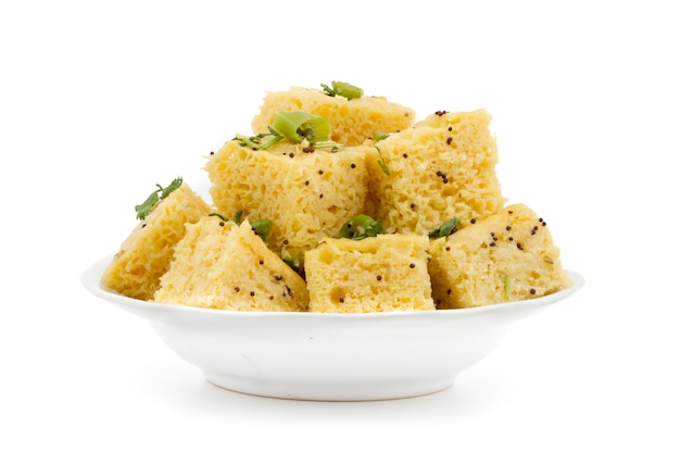 Photo gujrati food khaman dhokla