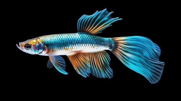 Guppy, une photo complète du corps d'un célibataire