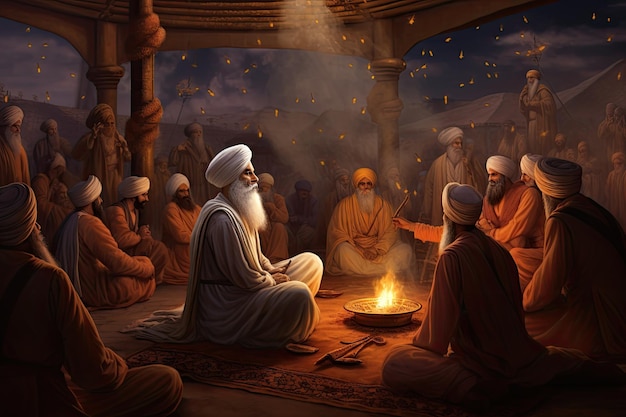 Guru Nanak Dev Ji Maharaj connu comme le premier Sikh Guru est célébré par les Sikhs à l'occasion de Guru Nanak Jayanti Ce festival connu sous le nom de Gurpurab est une joyeuse célébration de sa naissance