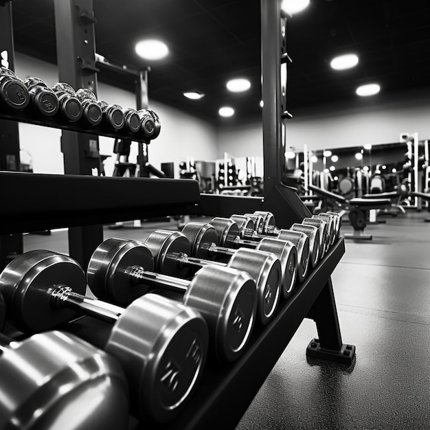 Photo un gymnase avec les mots gymnase sur le côté