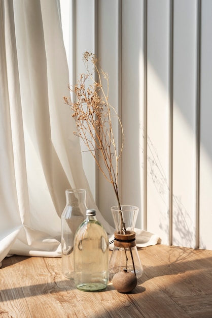 Gypsophile séché dans un verre à verser