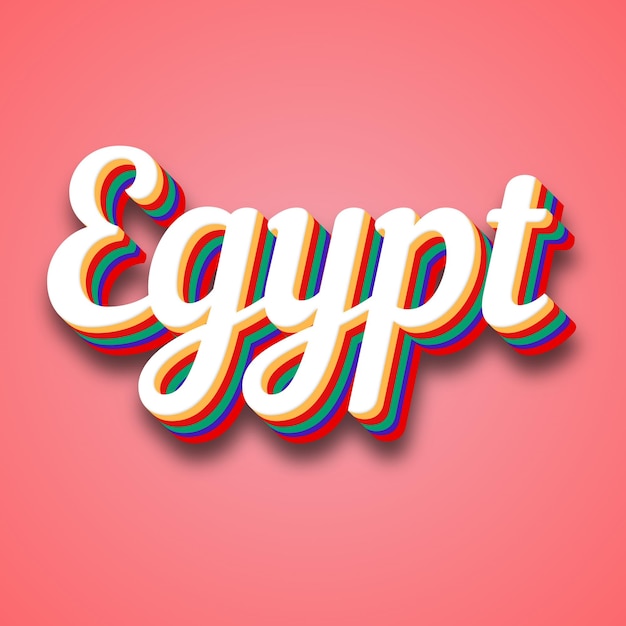 L'Égypte Effet texte photo image cool