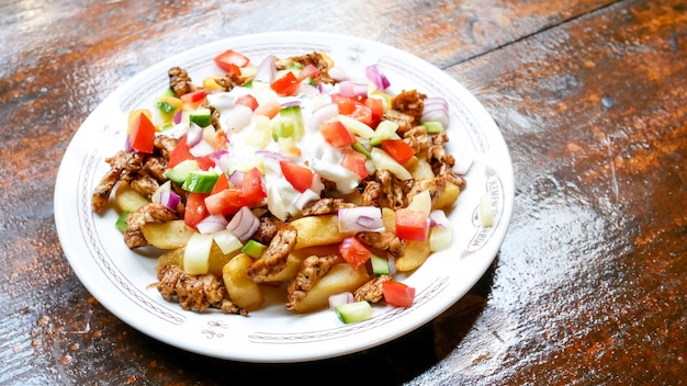 Gyros sur une table de restaurant