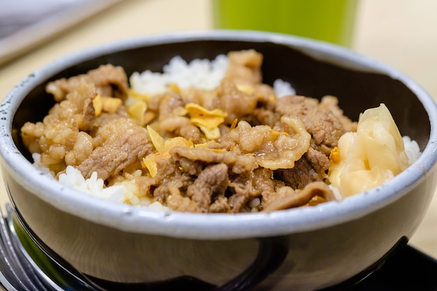 Gyudon, nourriture de style japonais