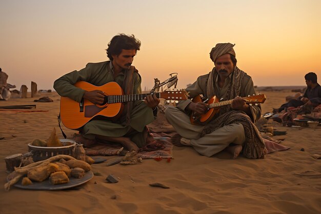 Des habitants et des touristes profitent d'un festival de musique animé