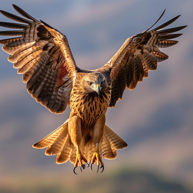 Habitat harmonieux du faucon sauvage