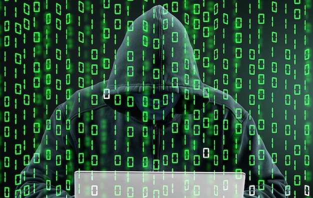 Hacker et code binaire méconnaissables