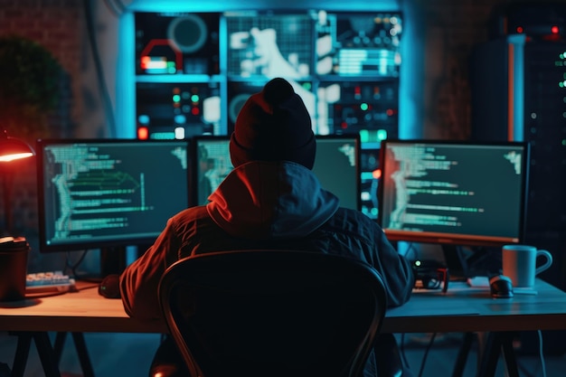 Photo des hackers recherchés à l'échelle internationale organisent une attaque de logiciel malveillant avancé
