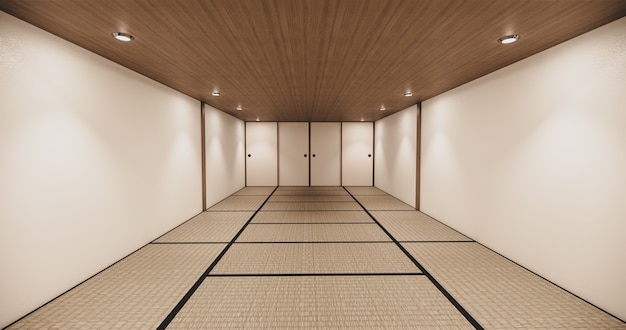 Hall de la maison vide avec tatami