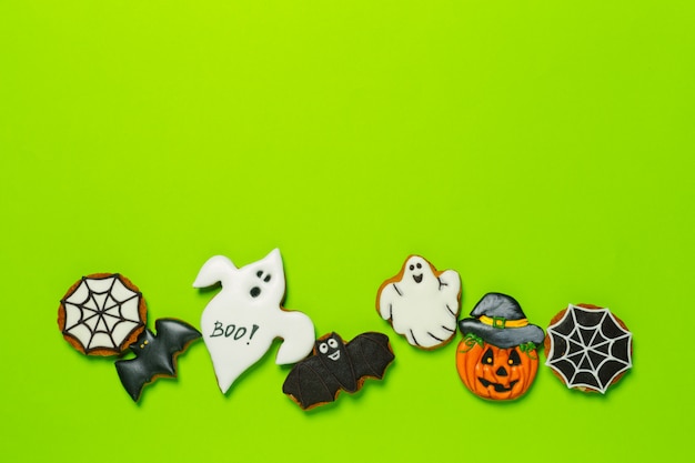 Photo halloween avec des biscuits