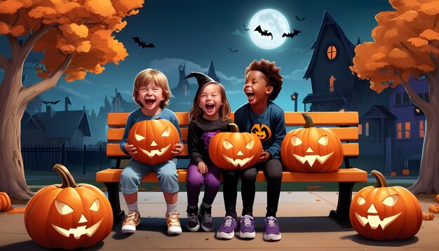 Photo halloween et les enfants