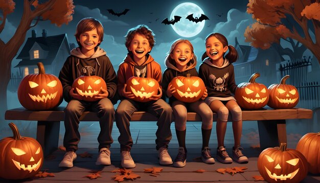 Photo halloween et les enfants