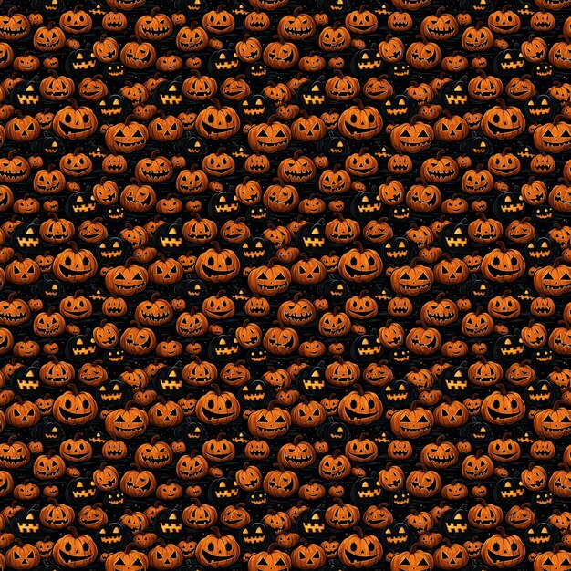 Halloween papier numérique Halloween texture sans couture Halloween citrouille motif Clipart effrayant Boo