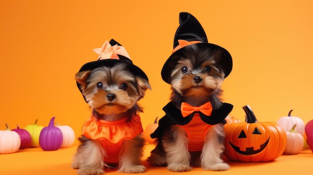 Halloween Pets Chien et chat portant un costume d'Halloween