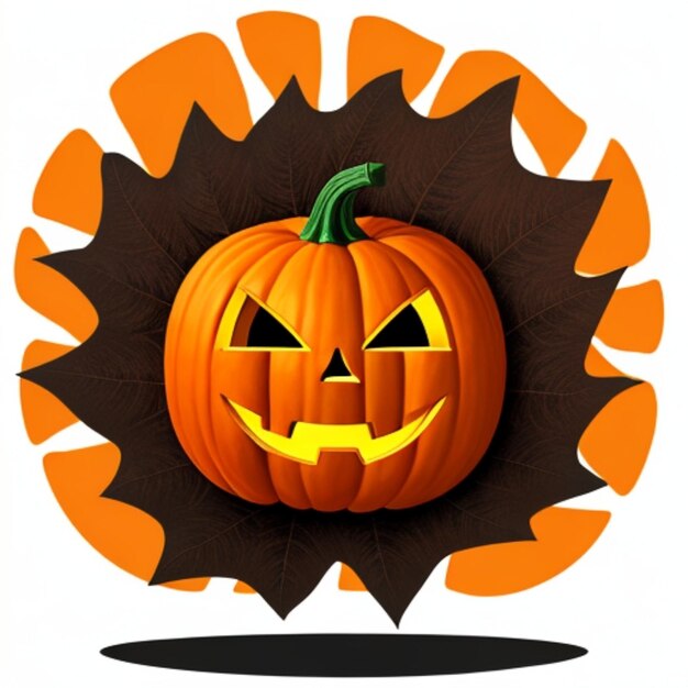 Photo halloween pumpkin png isolé sur blanc