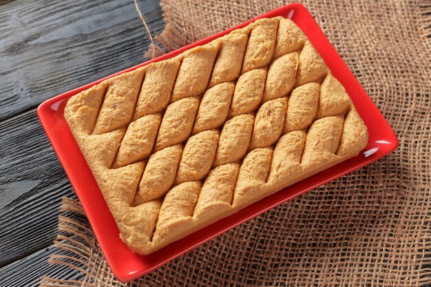 halva de tournesol sur la table