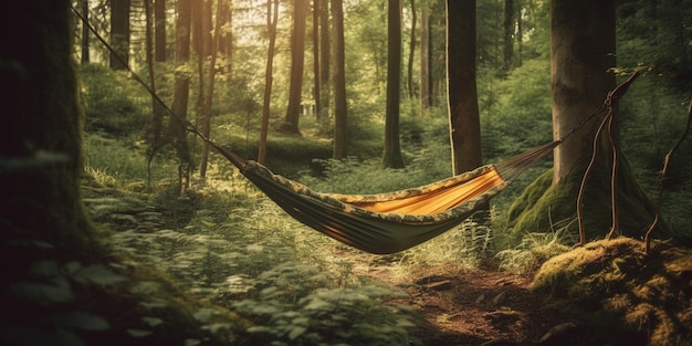 Hamac dans le fond de la forêt