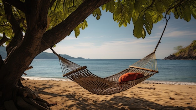 Un hamac sur la plage