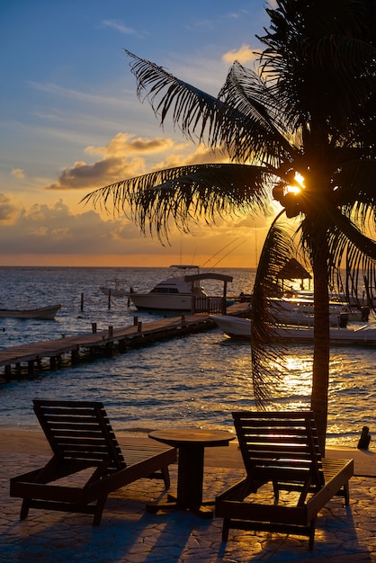 Hamacs de plage Riviera Maya sunrise