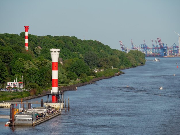 Hambourg et l'Elbe.