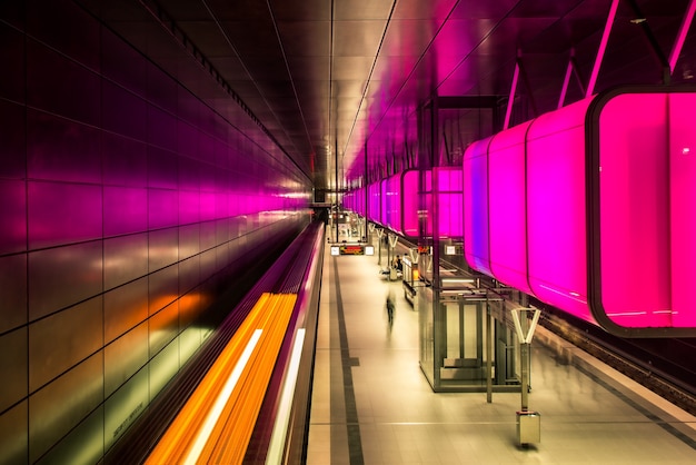 Photo hambourg underground hafencity